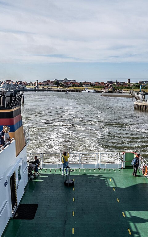 Anreise nach Juist mit der Inselfähre