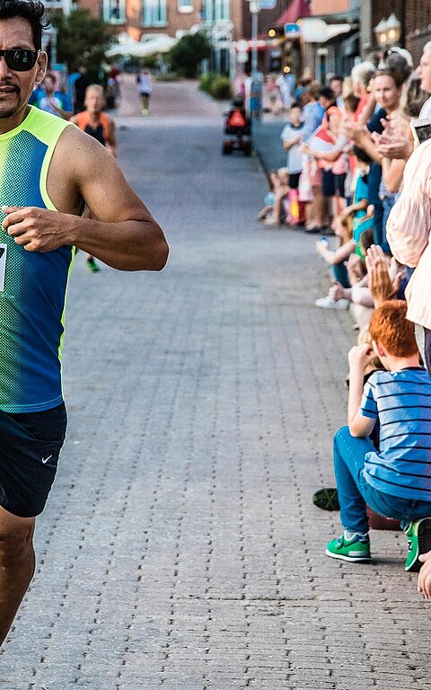 Zieleinlauf beim Insellauf auf Juist
