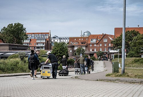 Ankunft und Gepäck auf Juist