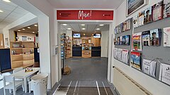 Tourist-Informationen auf Juist Innenbereich mit Willkommensschild