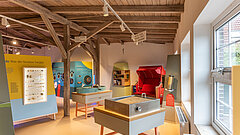 Ausstellung innen im Nationalpark-Haus auf Juist