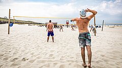Volleyball Turnier auf Juist am Strand