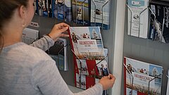 Kataloge und Informationsmaterial in den Tourist-Informationen auf Juist