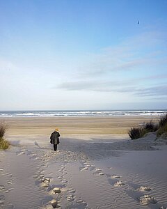 Winterurlaub auf Juist - Impressionen vom Strand