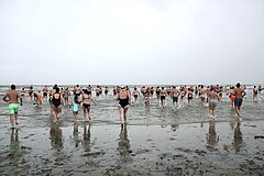 Neujahrsschwimmen auf Juist