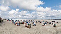 Urlaub auf den Ostfriesischen Insel - Strand auf Juist