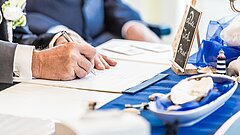 Hochzeit auf Juist - Trausaal im Alten Warmbad - Details